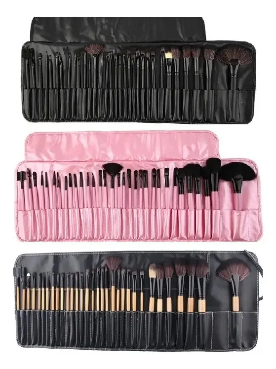 Kit de 24 pincéis de maquiagem profissionais +