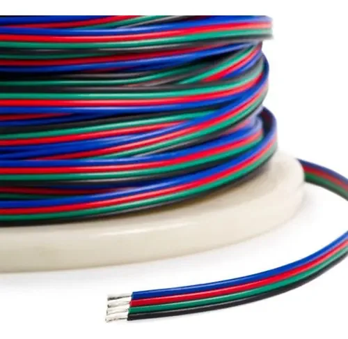 Fio Para Fita Led Rgb 4 Vias - 1 Metro