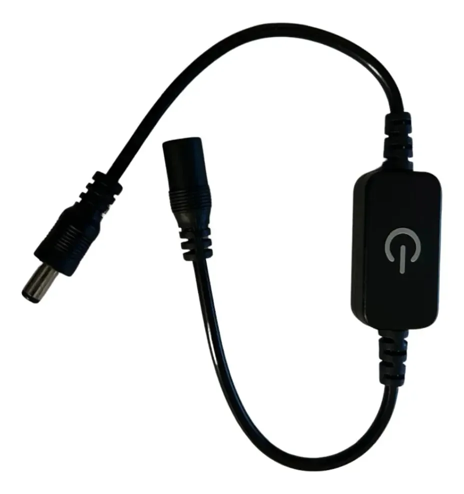 Interruptor Liga Desliga Touch P4 Fita Led Preto