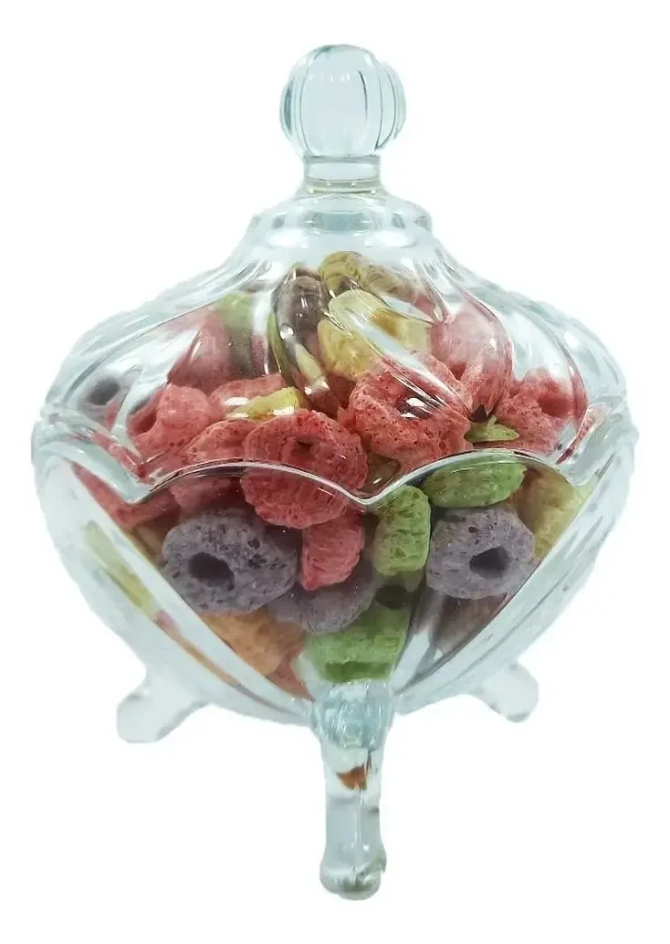 Jarra de doces de vidro Frasco de doces para velas de soja Cor 5