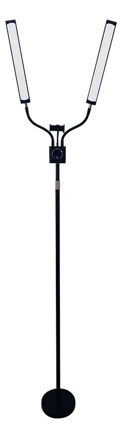 Lâmpada de fotografia com luz de vídeo LED Bylifity Double Arm, kit de iluminação LED para fotografia e vídeo profissionais, lâmpada LED para filmagem, ajustável para estúdio/YouTube/TikTok