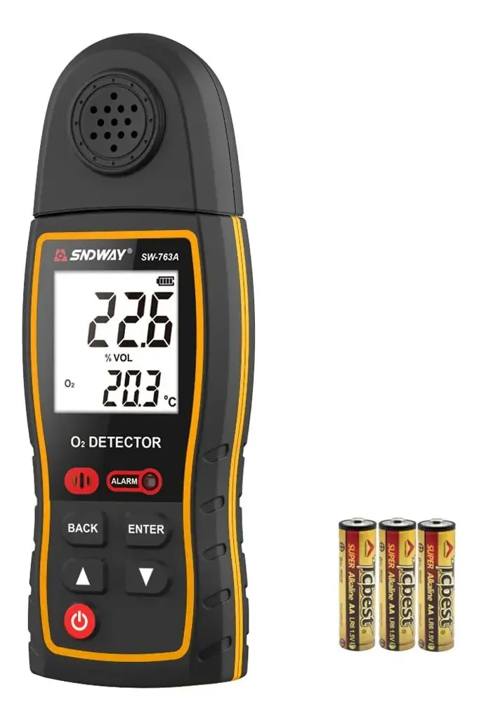 Detector Gas Gases O2 Oxigeno Portatil Industrial Aire