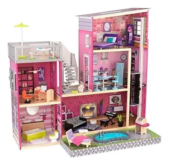 Casa de bonecas Kidkraft Doll House Casa de bonecas multicolorida