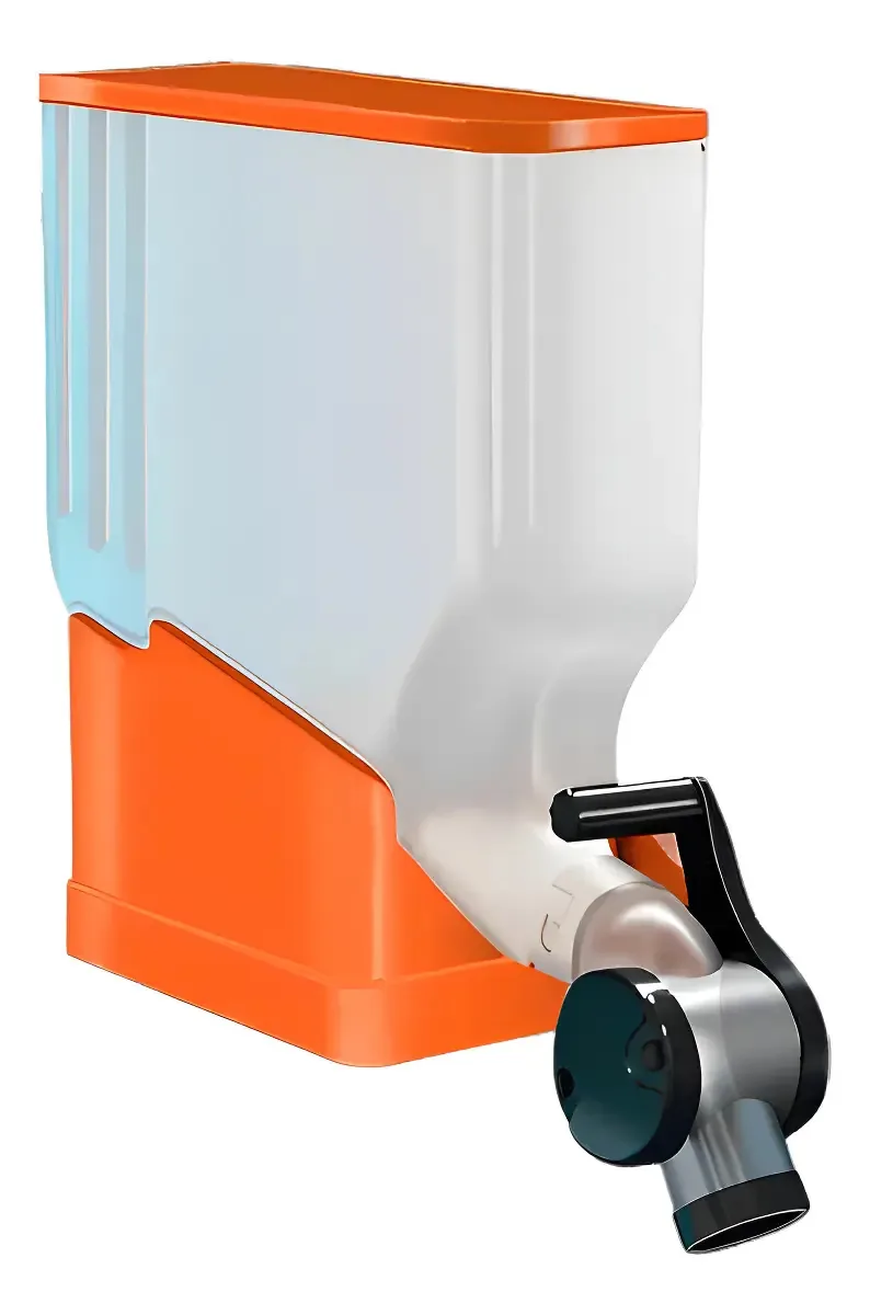 Módulo Dispenser Armazenamento Cereais Grãos 35l Laranja