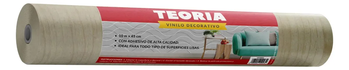Papel autoadesivo Teoria Madera X10mt. Cor Maple 30016