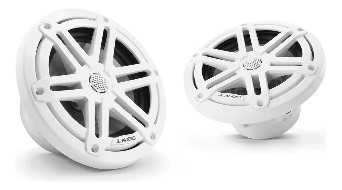 Par de alto-falantes esportivos marítimos PLG Jl Audio M3-650x-s-GW de 6,5 PLG, cor branca