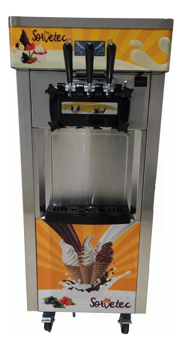 Máquina De Sorvete Bql-825b-y 3 Bicos Sorvete Soft