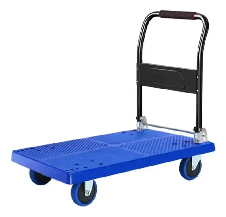 Caminhão de carga dobrável de grande plataforma 300-400 kg, cor azul