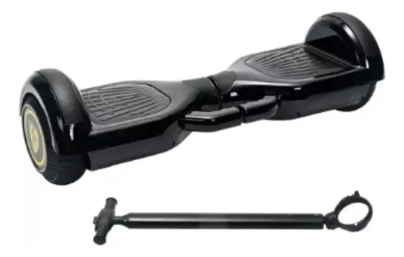Skate elétrico hoverboard Pitipa Luces Led Preto 6.5"