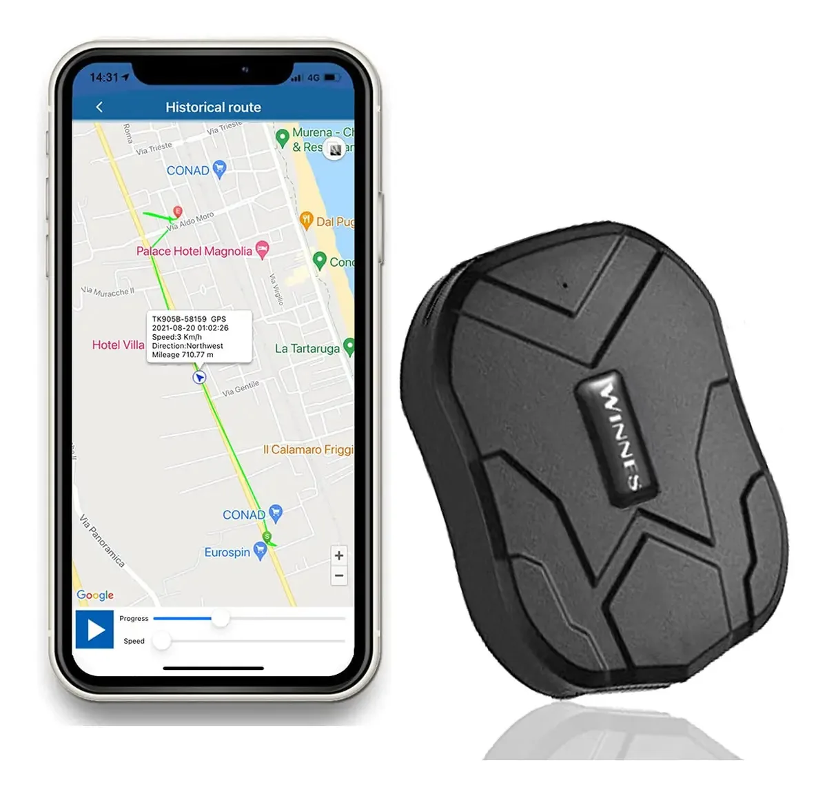 Rastreador Veicular ZEERKEER com Rastreamento por SMS e Internet - Segurança e Controle em Tempo Real