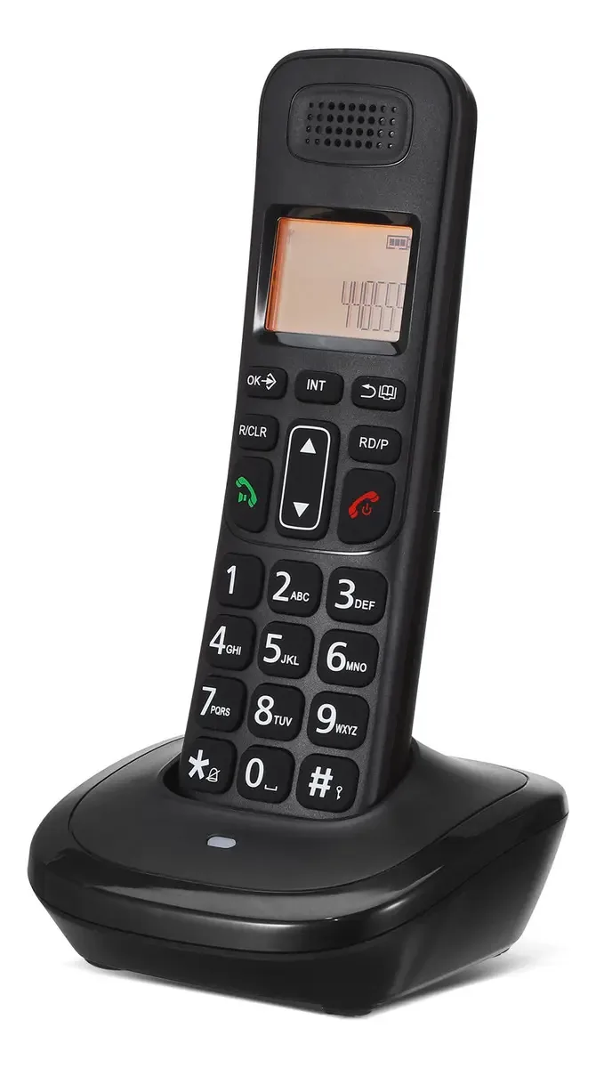 Telefone sem fio D1017 com LCD e Boost para casa e escritório