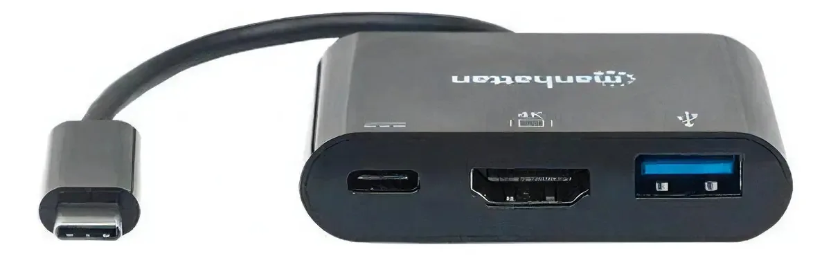Adaptador USB-C para Hdmi/Usb 3.0/USB-c branco