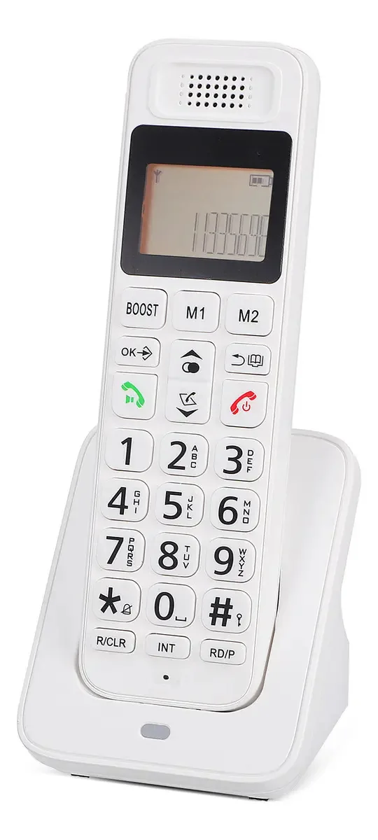Telefone sem fio D1018 com LCD e Boost para casa e escritório