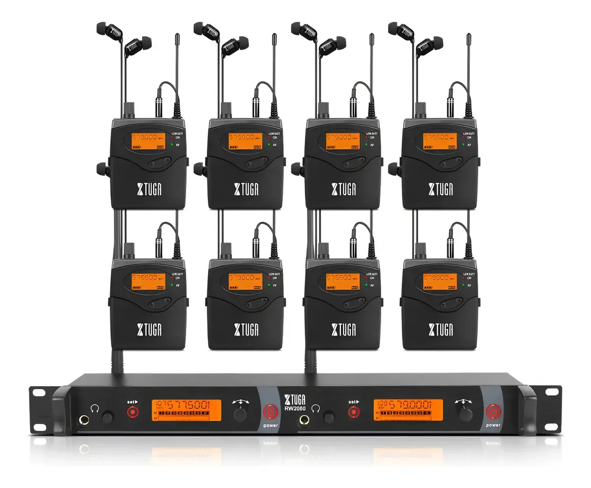 Sistema de monitoramento intra-auricular sem fio Xtuga Rw2080