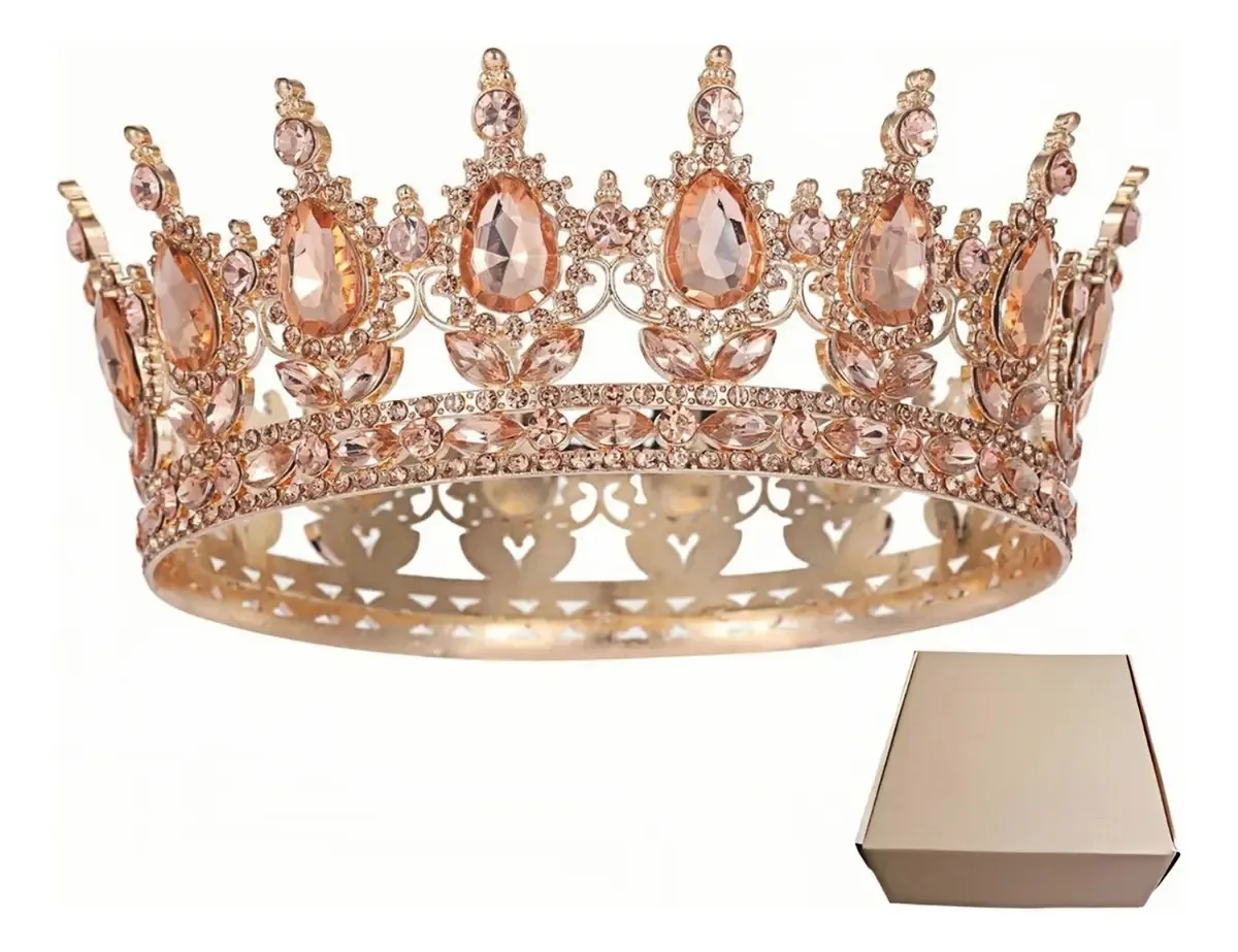 Coroas e tiaras de casamento Kuanshi29 Queen Color Imitation Diamond