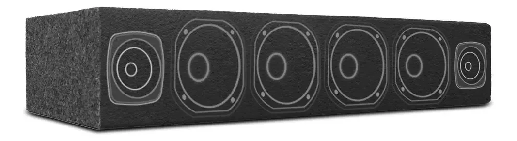 Corneteira Automotiva Compet Longa MDF p/ 4 Cornetas 2 Tweeters