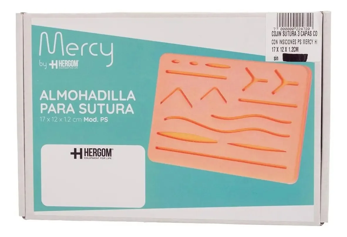 Almofada de sutura com inserções de 3 camadas - Hergom