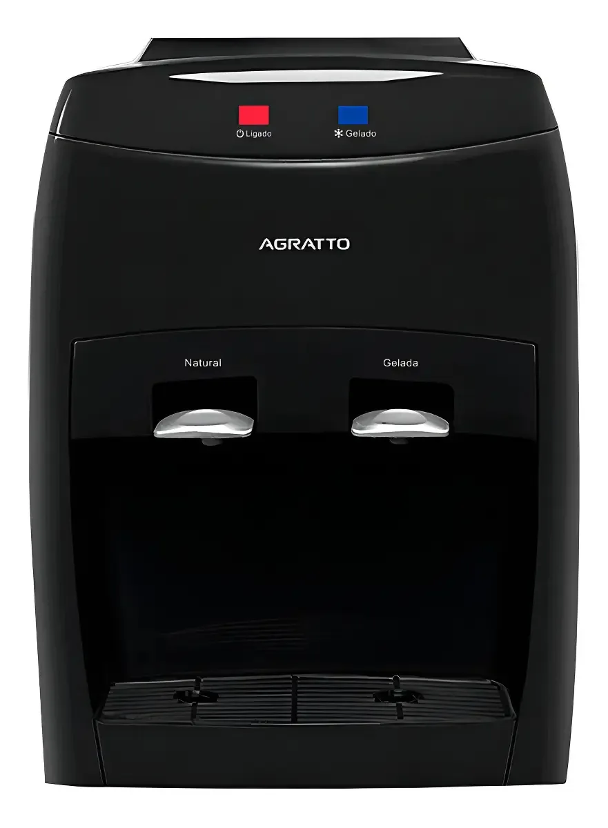 Bebedouro Eletrônico Água Gelada Natural Agratto Cor Preto