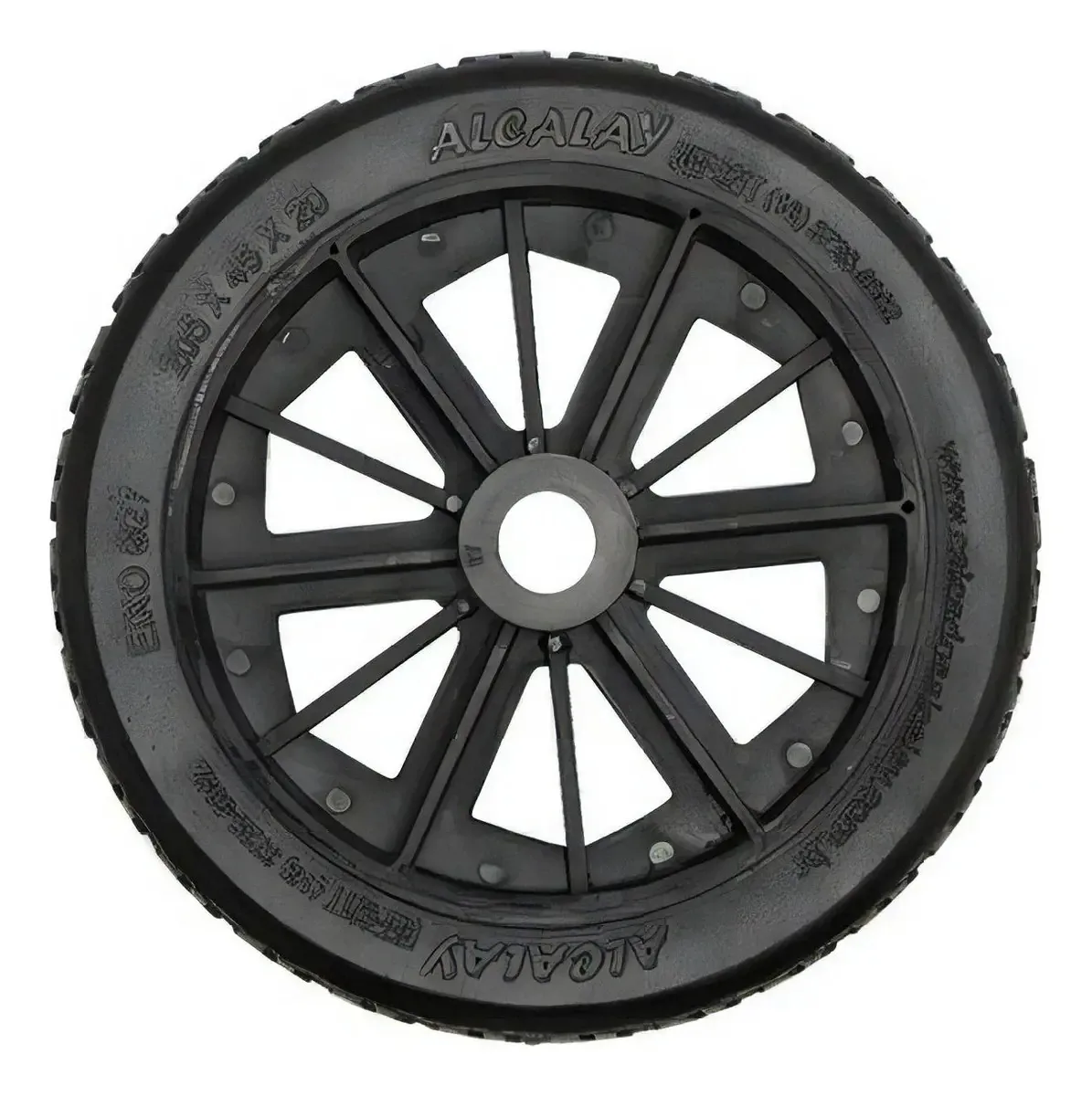 Kit 2 Rodas Pneu Maciço P/ Carrinhos De Carga Alcalay Rd021