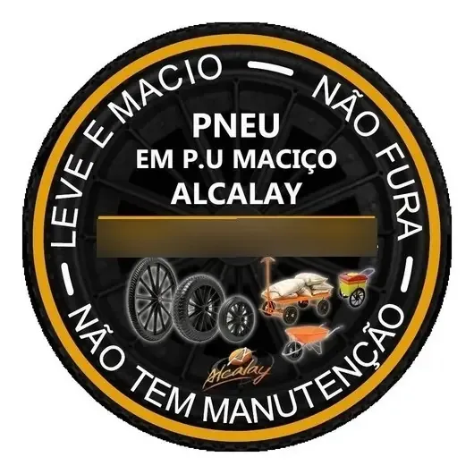 Kit de pneus sólidos de 2 rodas para carros de carga Alcalay Rd 04