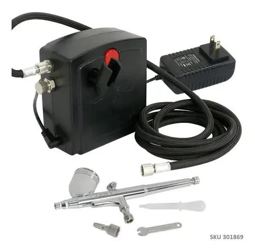 Kit de aerógrafo de compressor de maquiagem profissional Tatto W01