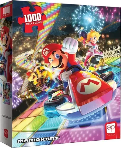 Quebra-cabeça Mario Kart 1000 peças Way Of The Rainbow