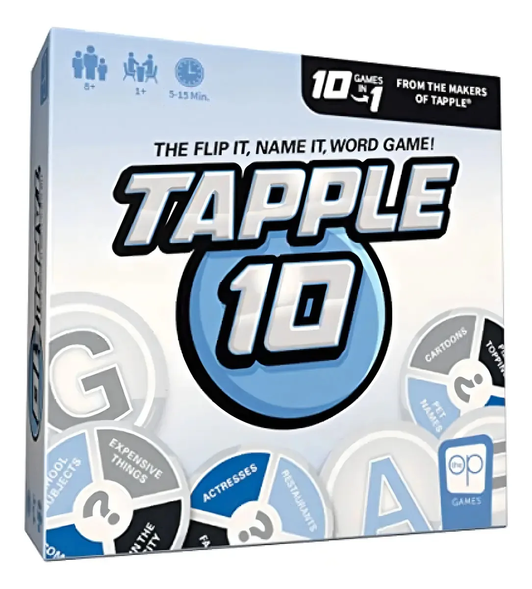 Usaopoly Tapple 10 jogos de tabuleiro com 10 jogos diferentes
