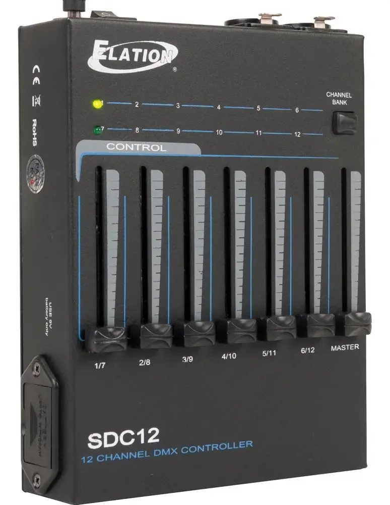 Controlador DMX de 12 canais manual básico Adj Products Sdc12