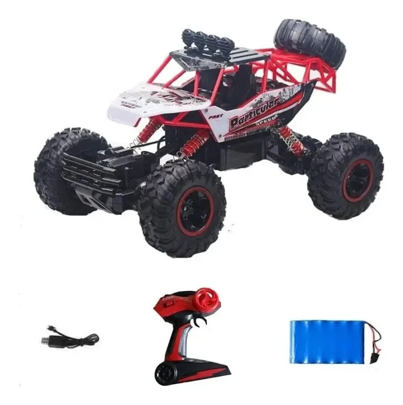 Maximus Buggy Grande 37cm Controle Remoto Metal 1:12 Forte Cor Vermelho