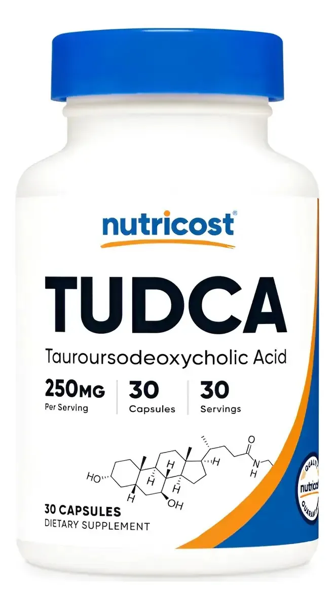 Suplemento de ácido taursodesoxicólico Tudca 250mg 30 serviços sem sabor