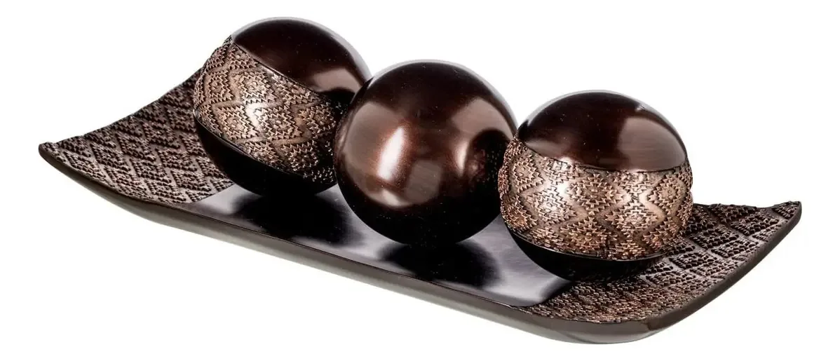 Conjunto de bandejas e esferas Creative Scents Dublin para decoração