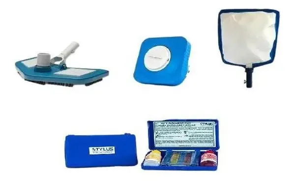 Kit Básico Para Limpeza De Piscinas Fibra, Alvenaria E Vinil