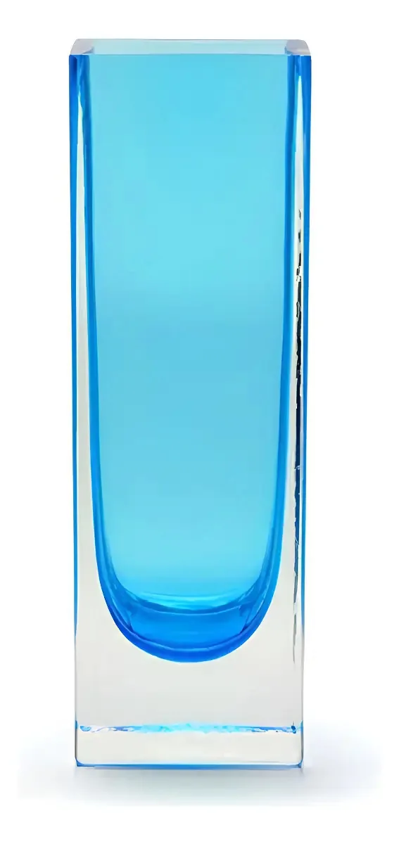 Vaso Decorativo Presidente Cristal Murano Acqua Marine