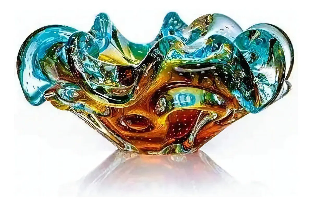 Vaso Decorativo Sao Marcos Azul 13cm