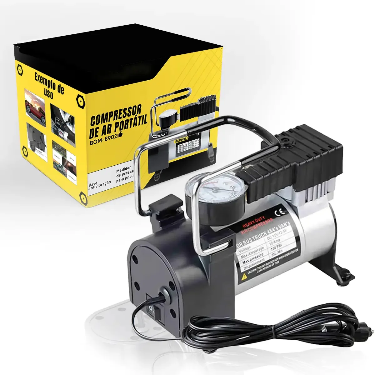 Compressor De Ar Portátil Profissional Illus