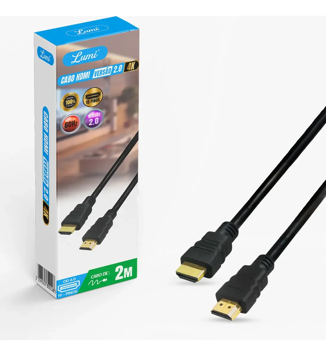 Cabo Hdmi X Micro Hdmi 4k Ultra Full Hd 2 Metros Lumi