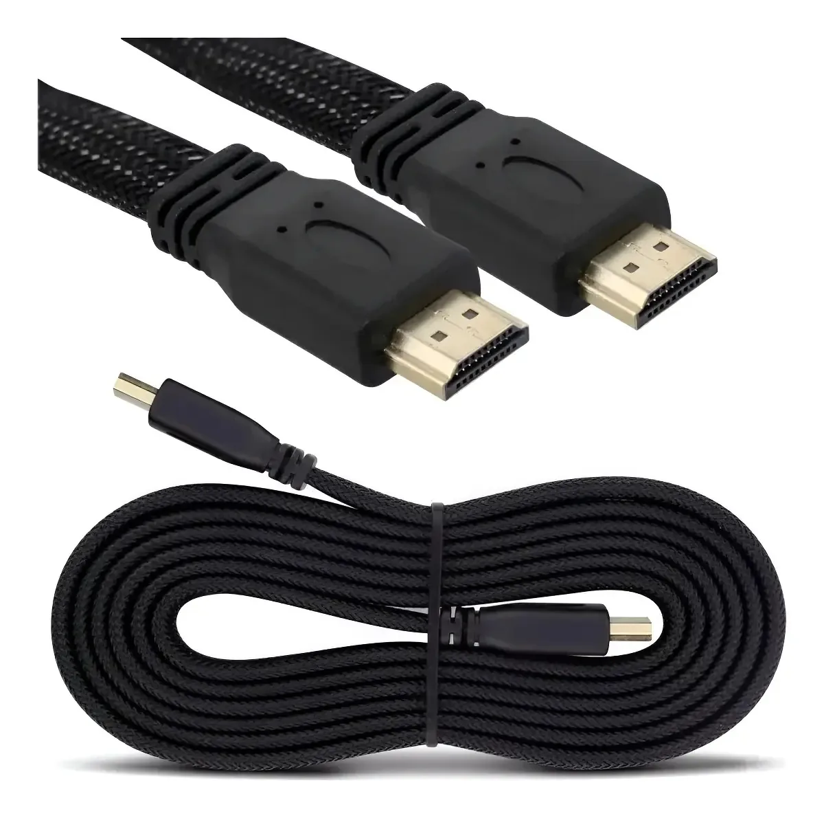 Cabo Hdmi 3 Metros Full Hd 4k Banhado Filtro Tv Video Games