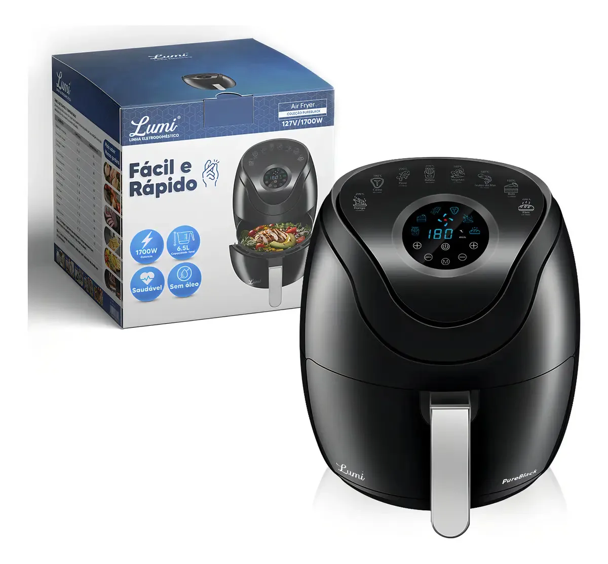Fritadeira Air Fryer 6.5l Digital