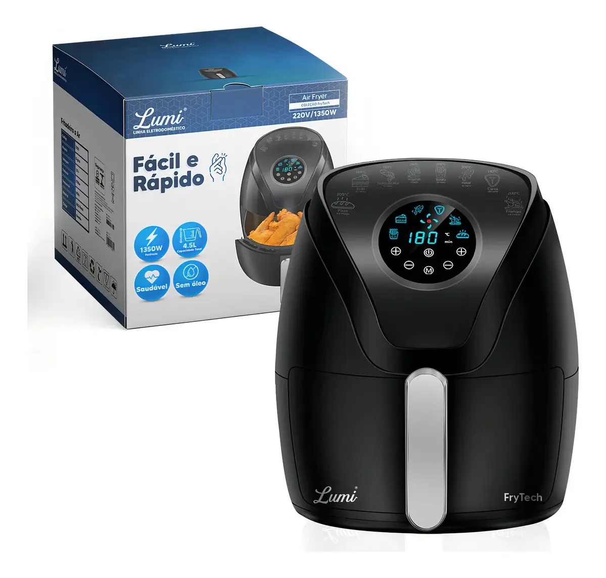 Fritadeira Air Fryer Digital 4.5l