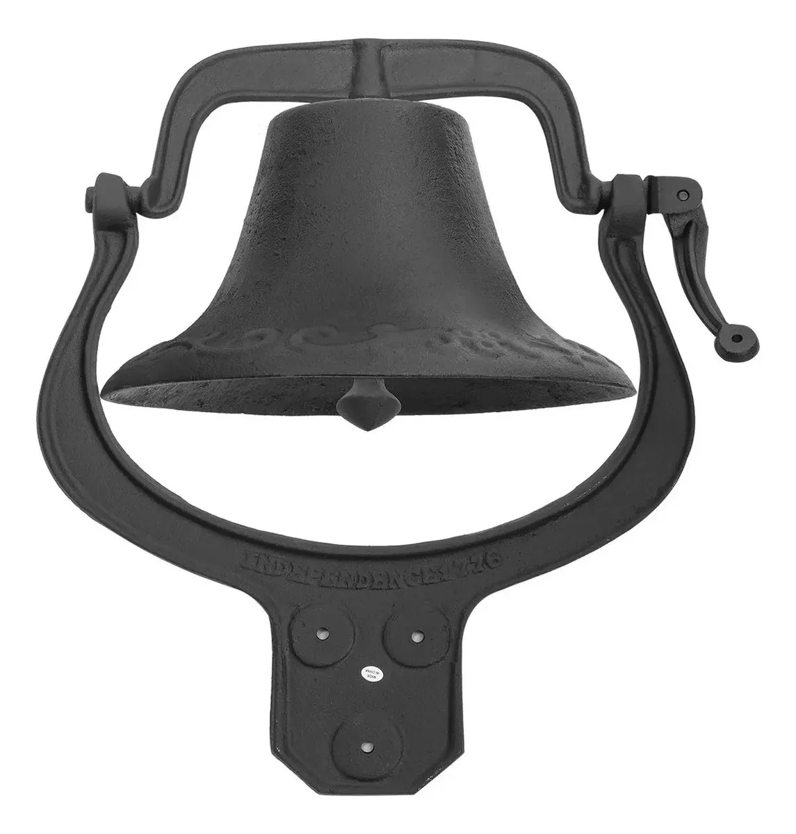 Campainha de chamada de ferro fundido para jantar na fazenda