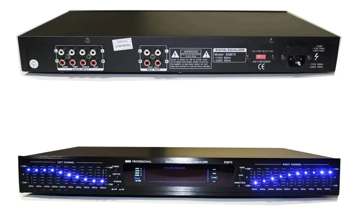 Emb Eqb75 Equalizador Estéreo De 10 Bandas Com Analisador De Espectro