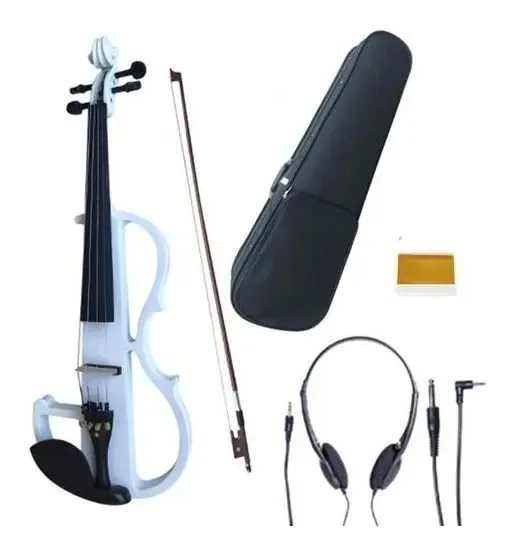 Violino elétrico Palatino 4/4 completo para iniciantes branco