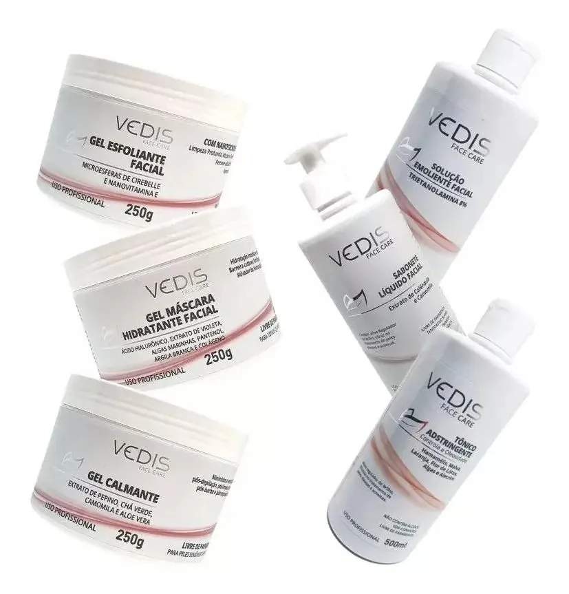 Kit Limpeza De Pele Profissional Vedis
