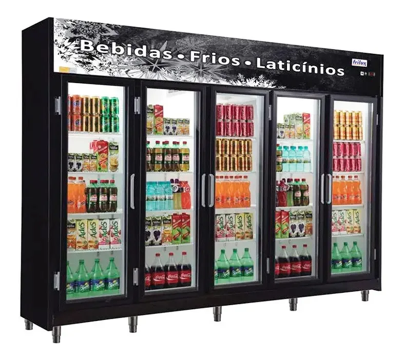 Expositor Refrigerado De Bebidas Vertical Frilux 1720l