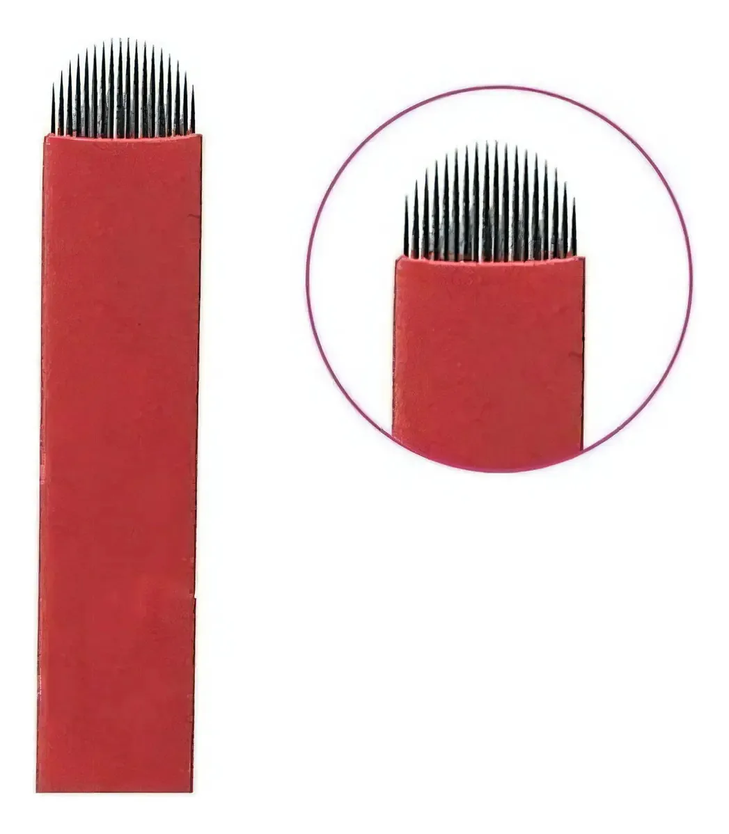 Lamina 18u Flex Azul Tebori Microblading 10 Unid ,020mm Fina