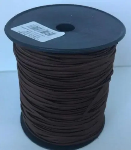 Elástico Roliço Marrom-escuro 2,5mm Rolo 100m Uso em Máscaras e Roupa de Mesa