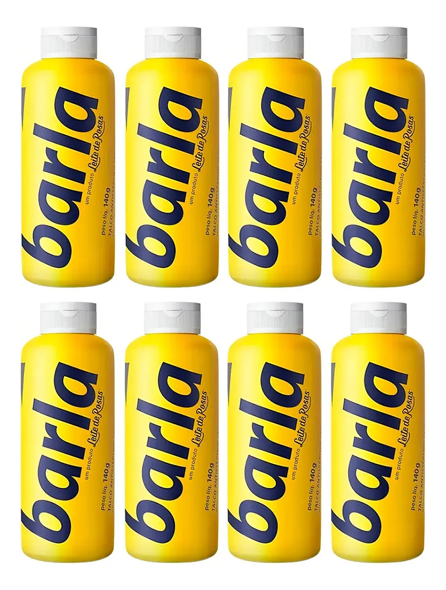Polvilho Talco Antisséptico Barla Perfumado Combo 8x140g