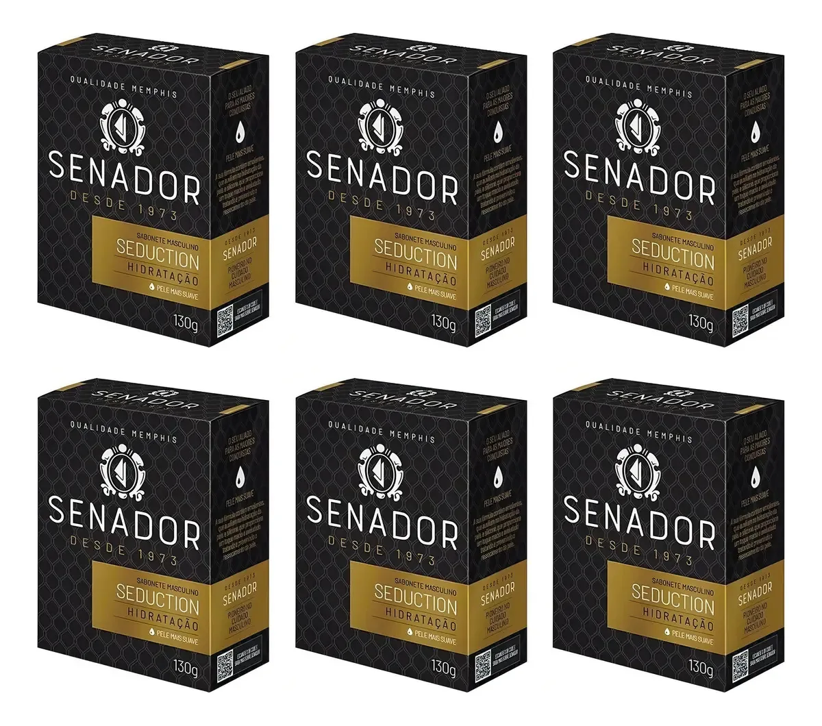 6un Sabonete Senador Perfumado 130g Fragrâncias A Escolher