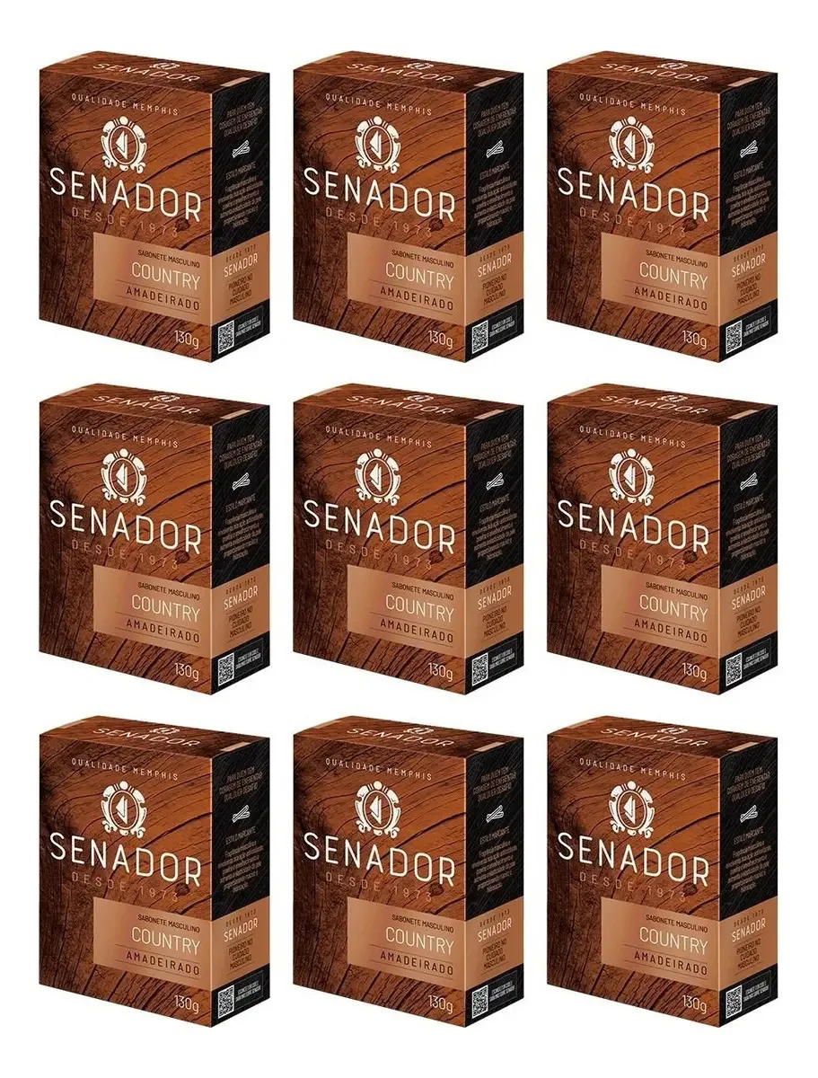 9un Sabonete Senador Perfumado 130g Fragrâncias A Escolher