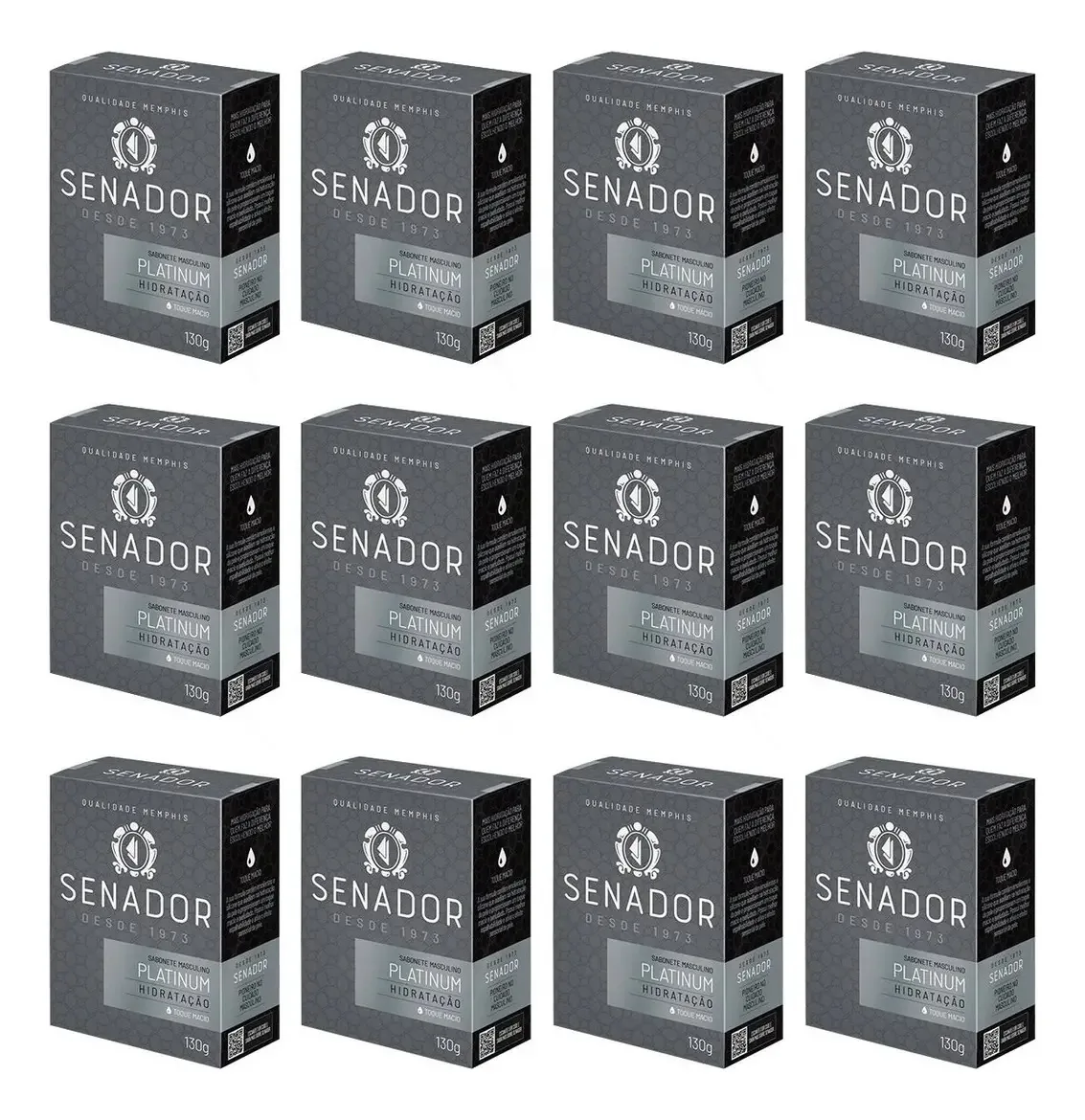 Sabonete Senador Masculino Cheiroso Fragrâncias 12un
